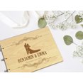 thumbnail image 5 of Darling Souvenir Personalized Engraved Laser Cut Wedding Guest Book Wooden Cover Sign-in Book Registry Guestbook Scrapbook-X4, 5 of 7