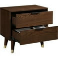 thumbnail image 2 of Meridian Furniture Vance Walnut Night Stand, 2 of 9