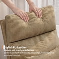 thumbnail image 6 of Rocking Chair, Modern Glider Chair, Recliner Armchair with Wood Legs and Side Pocket, Nursery Rocking Accent Chair with High Back for Living Room Bedroom, 6 of 8