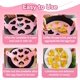 thumbnail image 3 of 2PCS Molde Para Panqueques De Silicona, 7 Cavidades Molde Antiadherentes Para Huevos Fritos Forma De Corazón Estrella Anillo De Huevos Con Mango Para Muffin Huevo Frito Hamburguesa Rosa, 3 of 4
