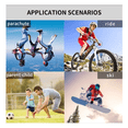 thumbnail image 4 of Mini cámara 1080P HD - Cámara deportiva DV magnética con montaje en casco para bicicleta, acción, antivibración, 4 of 6