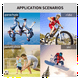 thumbnail image 4 of Mini cámara 1080P HD - Cámara deportiva DV magnética con montaje en casco para bicicleta, acción, antivibración, 4 of 6