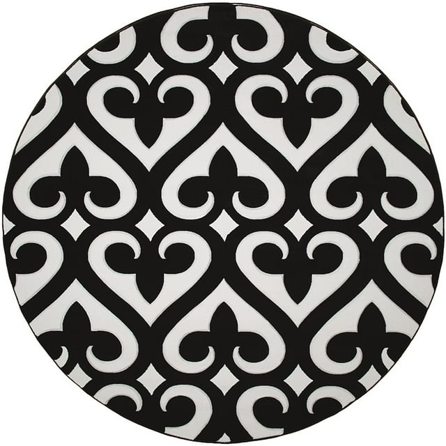 United Weavers Bristol Heartland Black Round Rug Round