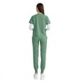 thumbnail image 5 of Women's Scrubs Set Nurse Work Clothing Nursing Uniform for Beauty Salon Light Blue M, 5 of 7