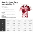 thumbnail image 5 of Kll Men'S Hawaiian Shirt Short Sleeve Button Down Beach Shirts-Rose, 5 of 7