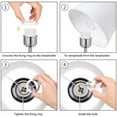 thumbnail image 7 of Modern Silver Table Lamps Set of 2 with White Shade and Acrylic Base, 7 of 7