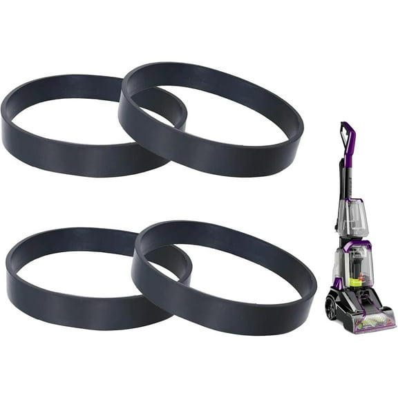 Replacement Belts for Bissell Model 2910, 2987, 2806,1986, 2987, 29878, 29879, 2806, 28062, 28068, P2283,22839,22837 PowerForce/TurboClean PowerBrush Pet Carpet Cleaner, Replace Part 1606428 (4 Pack)