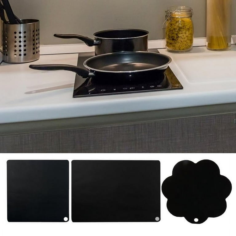 Induction Cooktop Anti-Slip Insulated Pad Silicone Mat Induction Hob Protector  Cooktop Scratch Protector Cover