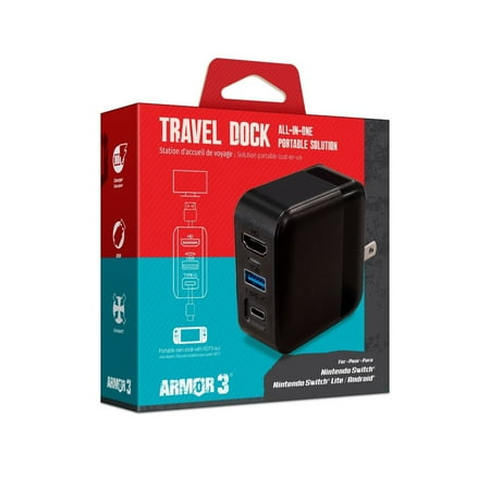 Hyperkin - Armor3 - Travel Dock Charger for Nintendo Switch - Black