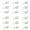 White, variant on 12 Pack Collar Extenders Elastic Button Extender for Men Women, Neck Extenders for Shirt Pants Dress Trouser Favors, Clear
