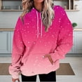 thumbnail image 2 of Bovemsi Sweatshirt for Women Large Hoodie With Gradient Print Plus Size Long Sleeved Sweater Pullover Autumn Pocket Clothes Comfort Hoodie, 2 of 9