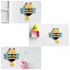 thumbnail image 3 of Cartoon Bee Shape Wall Clock Mute Clock Hanging Clock without Battery for Room, 3 of 4