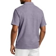 thumbnail image 5 of Dwelliawo Dress Capri Polo Shirts Men Breeze Short Sleeve Textured Work Golf Shirt Summer Casual Performance Collared Tshirts Light Purple 3xL, 5 of 5