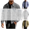 thumbnail image 2 of FchengtaiS Men's Button Down Shacket Long Sleeve Turndown Collar Lightweight Jackets Fall Outerwear with Pockets, 2 of 4