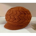 thumbnail image 2 of YooGuoGuo Women Winter Warm Knit Hat Wool Snow Ski Caps with Visor, 2 of 7