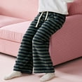 thumbnail image 3 of Hifoo Child Soft Girls Flannel Sleep Pants Fuzzy Winter Bottoms For Cozy Comfort And Warmth All Season Long Holiday Trousers Kids Slacks, 3 of 4