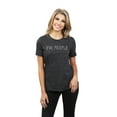 thumbnail image 2 of Thread Tank Adultish Adulting Women's Relaxed Crewneck T-Shirt Tee Charcoal X-Large, 2 of 4