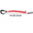 thumbnail image 2 of Engine Safety Kill Stop Switch Lanyard, Emergency Stop Switch Marine Safety Lanyard, Switch Key Motor Stop, for Mercruiser Outboard Motor, Red, 2 of 6