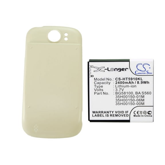 2400mAh 35H00150-02M 35H00150-00M BG58100 BA S560 35H00150-06M 35H00150-01M Battery for T-Mobile PG59100 Doubleshot Mytouch 4G S