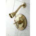 thumbnail image 2 of Kingston Brass KB2637BXTSO Metropolitan Single-Handle Pressure Balanced Shower Faucet, Trim Only, Brushed Brass, 2 of 7