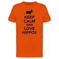 thumbnail image 1 of Keep Calm Love Hippos  Tee Men's -Image by Shutterstock, 1 of 1