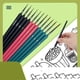 thumbnail image 2 of 11pcs Micro Hook Line Pen Acuarela Polvo De Agua Cabello Suave Pintura Al Óleo Extra Fino Pintado A Mano Pluma Sketch Edge Punta De Gancho Edge Pen Set, 2 of 4