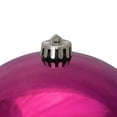 thumbnail image 3 of Magenta Pink Shiny Shatterproof Christmas Ball Ornament 8" (200mm), 3 of 4