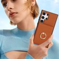 thumbnail image 7 of Allytechgroup Wallet Case Cover for Samsung Galaxy S25 Ultra, with Ring Holder Cards Slots Premium PU Leather TPU Back Cover Shockproof RFID Blocking Phone Case for Samsung Galaxy S25 Ultra, Brown, 7 of 7