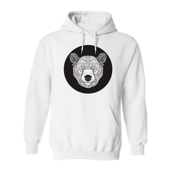 Teddy Bear Head  Hoodie Men -Image by Shutterstock, Male 5X-Large