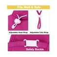 thumbnail image 3 of Rose Large Beach Sun Protection Hats for Kids Girls Summer, Rose / 2-8 Years, 3 of 4