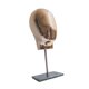 thumbnail image 5 of Modelo de cabeza de maniquí, soporte para peluca, Base de mármol versátil y estable, altura de 41,5 cm para el hogar, salón, centro comercial, gorras Oro, 5 of 10