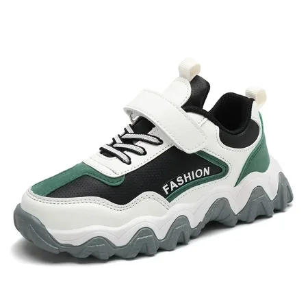 

Boys Basketball Shoes Lace-up Hook And Loop Design Wear-resistant And Shock-absorbing Suitable For Outdoor Sports