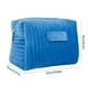 thumbnail image 3 of Border Hot Selling Embroidered Striped Velvet Cosmetic Bag High Value Soft Cosmetic Storage Bag, 3 of 6