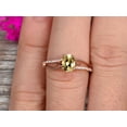 thumbnail image 2 of 1.75 Carat 8x6mm Oval Cut Champagne Diamond Moissanite Engagement Ring Wedding Ring On 10k Rose Gold Shining Split Shank, 2 of 6