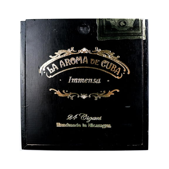La Aroma Immensa Empty Wood Cigar Box 6.5" x 6.25" x 4.25"