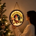 thumbnail image 7 of Christmas Lighted Hanging Sign, Battery‑Operated LED Wall Ornament with Hooks, Illuminated Xmas Decor for Front Door, Porch, Entryway Home Decoration, 7 of 7