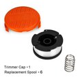 thumbnail image 4 of 6x carretes y cubiertas de carretes para carrete de hilo de cortadora de césped Black & Decker, 4 of 5