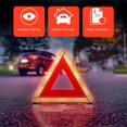 thumbnail image 4 of Car Triangle Warning Sign Reflective Fault Tripod Warning Stand Foldable Warning Emergency Car Tripod Red Breakdown, 4 of 8