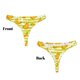 thumbnail image 3 of Balery Bananas On A Striped Tangas de Algodón para Mujer con Estampado – Ropa Interior Sexy, Transpirable, G-string-X-Small, 3 of 6