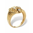 thumbnail image 2 of PalmBeach Jewelry Men's Diamond Accent Solid 10k Yellow Gold Lion's Head Ring, 2 of 5