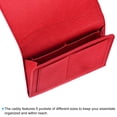 thumbnail image 3 of REGALWOVEN Felt Bedside Organizer Bed Hanging Caddy Sofa Desk Bag for Magazine Remotes Phone Tablet Red 10.6"x8.6", 3 of 5