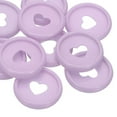 thumbnail image 5 of 24mm Plastic Book Binding Discs, 22 Pack Discbound Expansion Discs Heart Binder Rings for DIY Notebook Planner, Purple, 5 of 6