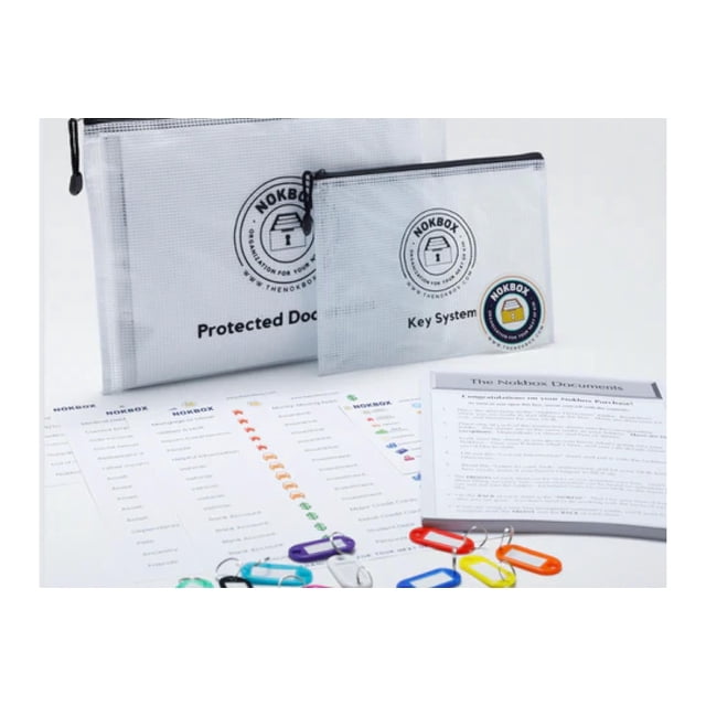 Organizador para planificación patrimonial The Nokbox Lite Kit de documentos