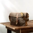 thumbnail image 2 of LNGOOR Sac à Bandoulière Rétro en Toile Décontracté Simple Sac à Main Imperméable pour Hommes, 2 of 7