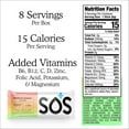 thumbnail image 4 of SOS Hydration Electrolyte Powder Sticks, Rainbow Sherbet , 8-Pack, Low Sugar, Vitamins, Potassium Magnesium Zinc, 4 of 5