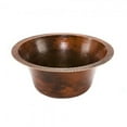 thumbnail image 1 of Premier Copper Products BR17DB Large Round Hammered Copper Prep Sink, 1 of 3