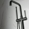 thumbnail image 6 of Vinnova Delara Freestanding Bathroom Tub Faucet with Hand Shower in Matte Black, 6 of 6
