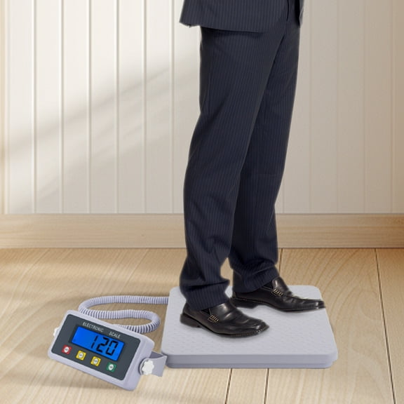 Wildnix Physician Scale with Adjustable LCD Display, 661.39lbs Capacity, Easy-to-Use, Floor Mount, Accurate Weighing for Health Monitoring