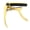 Gold, variant on BIMZUC 2-in-1 Guitar Capo, Metal Adjustable Spring Tension Trigger Capo for Acoustic Guitar, Electric Guitar, Ukulele, and Bass Guitar, Brown Wood Grain Finish, Lightweight 0.16 lbs