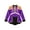 Purple, variant on Girls Circus Ringmaster Show Costume Sequins Tassel Long Sleeve Leotard Skirts Role Play Purple 16